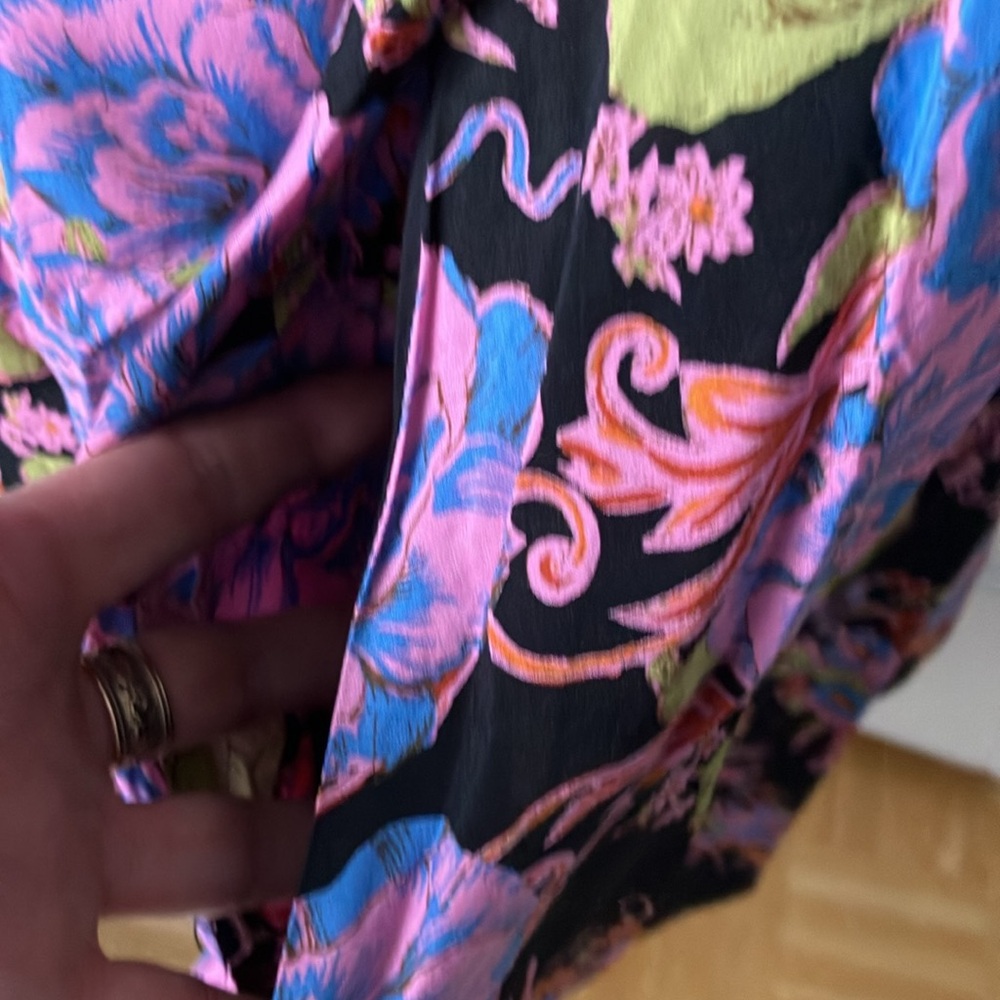 Free People floral babydoll loose dress with pockets S EUC - Picture 7 of 12